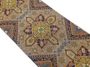 本場筑前博多抽象華文模様織出し名古屋帯